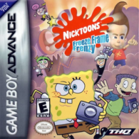 Nicktoons Freeze Frame Frenzy GameBoy Advance  box art